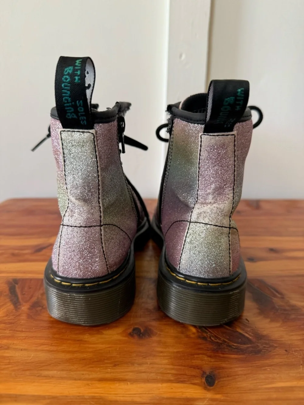 Dr. Martens 1460 Pastel Glitter Junior Boots